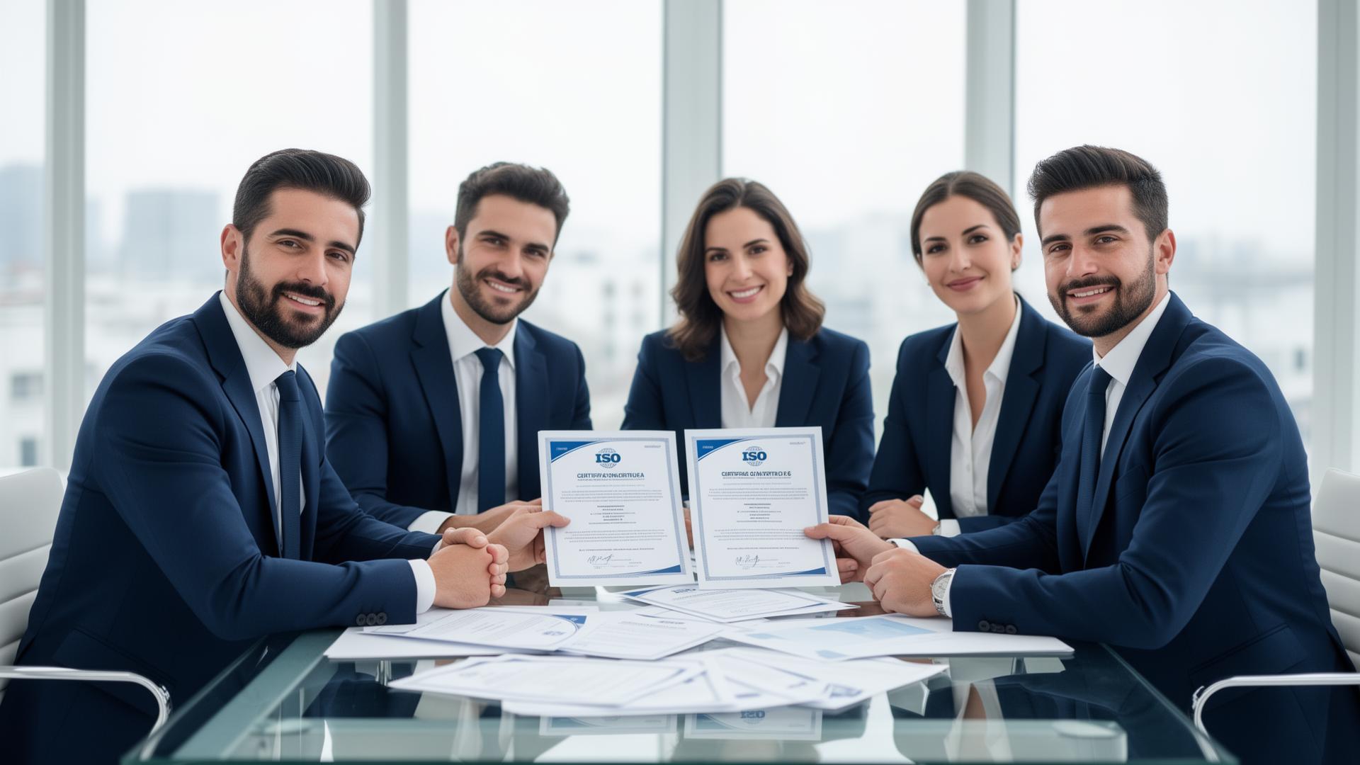 Team di consulenti Isogo.it con certificazioni ISO 9001 per aziende italiane